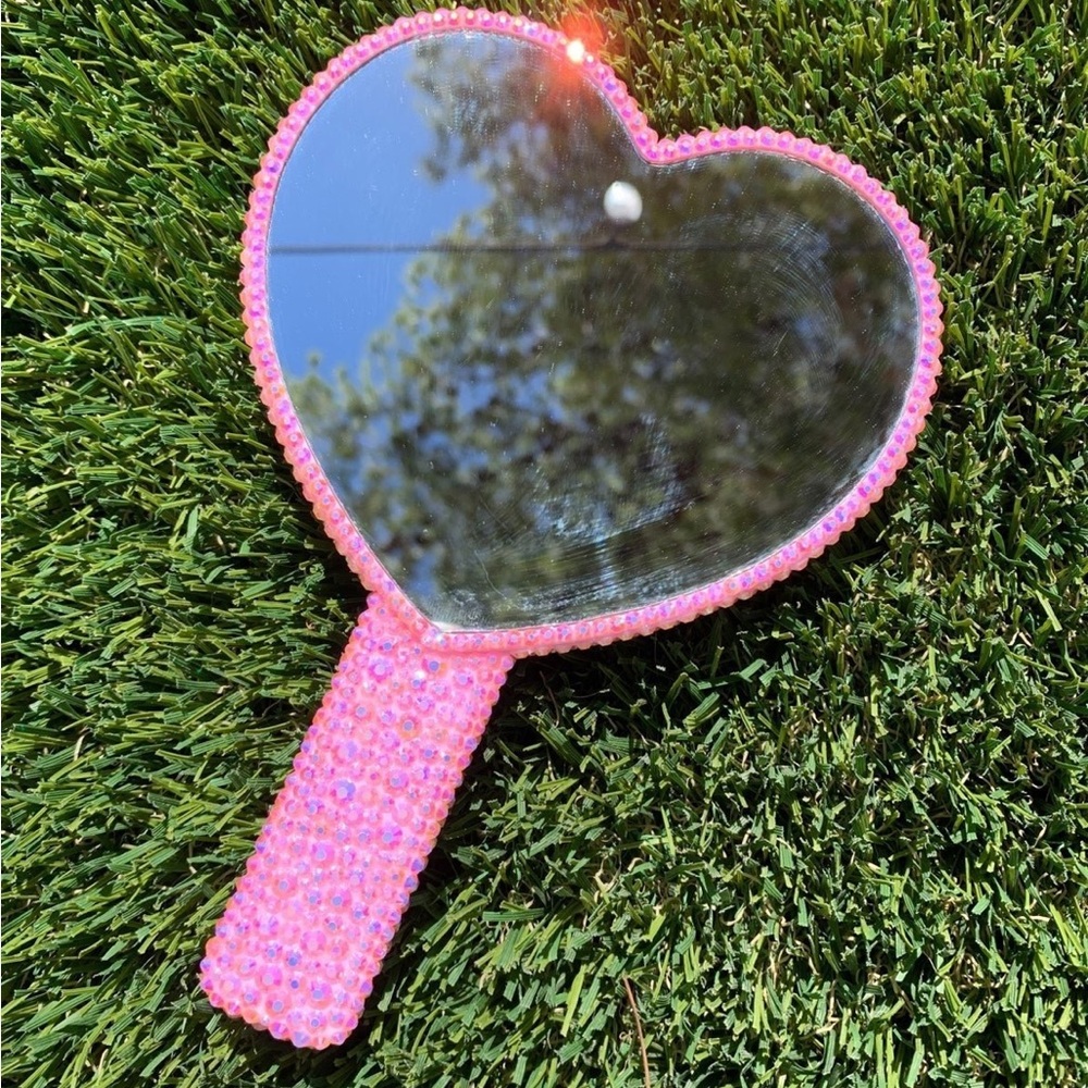 Custom made bedazzled mirror